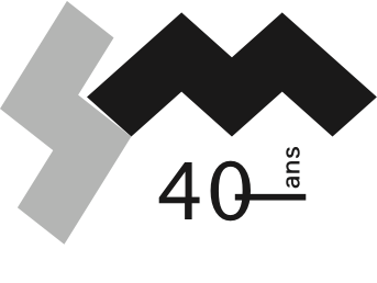 Logo for the 40th anniversary of Productions SuperMusique