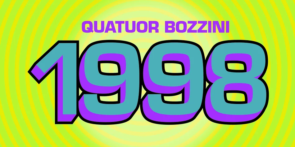 Visuel du quatuor Bozzini